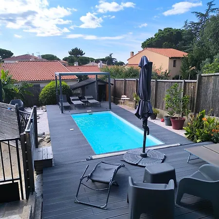 T2 Jusqu'a 4 Personnes En Rez-de-jardin De Maison, Avec Piscine, Draps Et Serviettes De Toilette Fournis