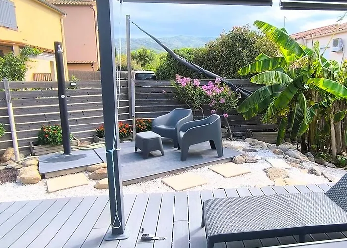 Apartmán T2 Jusqu'a 4 Personnes En Rez-de-jardin De Maison, Avec Piscine, Draps Et Serviettes De Toilette Fournis Argelès-sur-Mer