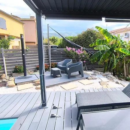 Lejlighed T2 Jusqu'a 4 Personnes En Rez-de-jardin De Maison, Avec Piscine, Draps Et Serviettes De Toilette Fournis Argelès-sur-Mer