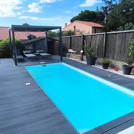 T2 Jusqu'a 4 Personnes En Rez-de-jardin De Maison, Avec Piscine, Draps Et Serviettes De Toilette Fournis Argelès-sur-Mer